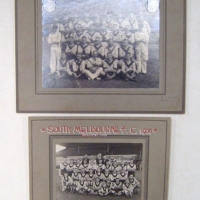 2 x SOUTH MELBOURNE FOOTBALL CLUB Second XVIII TEAM PHOTOS - 1934 and 1938 - Sold for $61 - 2009