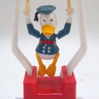 Vintage Donald Duck Tricky Trapeze Push Button Acrobat, Made in Hong Kong for Kohner Bros - Sold for $67 - 2009