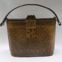 Vintage brown SNAKE SKIN handbag - Sold for $73 - 2009