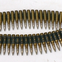 Vintage metal BULLET BELT - complete with 303 rounds - Sold for $55 - 2009