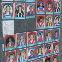 Group lot Vintage Scanlens FOOTBALL cards - Various teams circa 1978 and 1982 - Sold for $55 - 2009