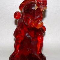 Chinese immortal Cherry amber resin Figurine - 19cms H - Sold for $79 - 2009