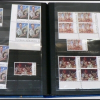 STAMP ALBUM & Contents - Heaps MINT Australian Pre Decimal STAMPS - Uncut sheets of 4, Individuals, etc - some later decimals incl Famous Pa - Sold for $293 - 2009