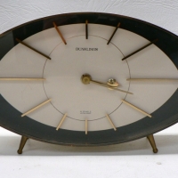 1960's West German DUNKLINGS 4 jewel wind up CLOCK - Eye ball shaped case with STRIPED top - Sold for $73 - 2009