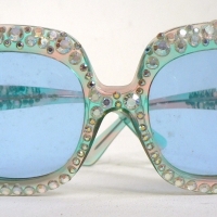 Pair of fab Vintage French made SUNGLASSES - Blinging Diamante framed - Sold for $61 - 2009