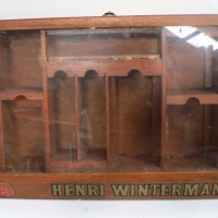 Vintage POS wooden DISPLAY BOX for HENRI WINTERMANS Cigars - Gilt  text -  Approx 38cm x 60cm x 23cm - Sold for $159 - 2009