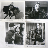 Approx 9 x BlackWhite BATMAN  YEAR 1 TV Publicity Stills - 20 th Century Fox Television - incl Adam West, Roddy McDowall, George Sanders, Julie Newmar - Sold for $73 - 2009