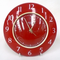 Retro red SMITHS Sectric CERAMIC WALL CLOCK - Electric - Sold for $110 - 2009