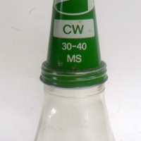 Vintage Wakefield CASTROL 1 Imperial Pint glass OIL BOTTLE with metal top & embossed bottle - Sold for $73 - 2014