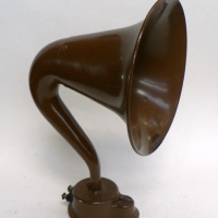c1925 SG BROWN Loudspeaker - Type H3 - Metal Gramophone horn shaped - Good cond - Sold for $79 - 2014