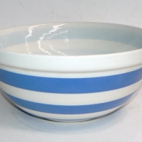 Large TG Green blue & white CORNISH Ware mixing Bowl  - 25cms D - Sold for $55 - 2014