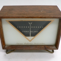 STEREO BALANCE INDICATOR in wooden case - Sold for $55 - 2014