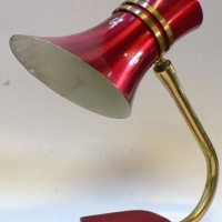 Pair Red Anodized Table Lamps - Made by Daydream Lighting - Sold for $61 - 2014