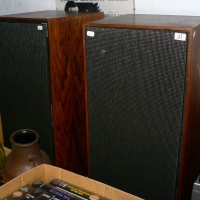 Pair 1970's Danish BANG & OLUFSON Stereo Speakers - 4060 Watts, good cond - Sold for $85 - 2014
