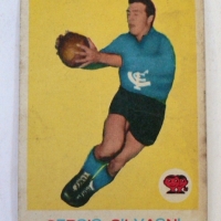 1964 SCANLENS Footy Card, Sergio Silvagni no 19 of 33 - Sold for $61 - 2014