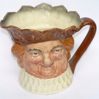 Large Royal Doulton OLD KING COLE Character Jug - stamped to base, number D6036 - 1939-1960 - 145cm high - Sold for $134 - 2014