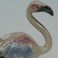 Retro JEMMA Dutch China figure - THE FLAMINGO - Lovely Lustre glaze, etc, all marked to base - 33cm H - Sold for $98 - 2012