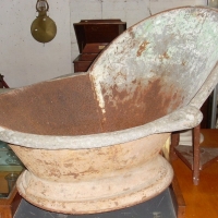 c1900 Vintage galvanised iron  HIP BATH - Sold for $159 - 2012