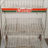 2 x motoring items - Castrol oil bottle stand and large tin radiator repair sign - Sold for $116 - 2012