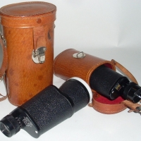 2x Monoculars - Zodiac and Sunbeam both with original leather carry cases - Sold for $61 - 2012