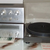 1970's ROTEL 3 piece STEREO SYSTEM with direct drive Turntable, Stereo Amplifier and separate turner - Sold for $134 - 2012