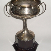 c1939 SILVER Trophy for the COCHIN REGATTA - Presented by HHSIR SREE RAMAVARMA GCIE Maharaja of Cochin to The 1st Yacht over the Line - Marked - Sold for $244 - 2012