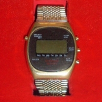 Vintage OMEGA Speedmaster Quartz digital watch in original box with instruction booklet & various maintenance dockets - Sold for $183 - 2012