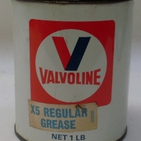 VALVOLINE 1lb Grease Tin - good condition - Sold for $61 - 2012