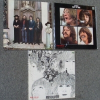 3 x Vintage BEATLES Lp Records - REVOLVER, LET IT BE & HEY JUDE - Parlophone + APPLE Labels - all in Good Cond - Sold for $61 - 2012