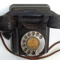 1920's ATM Black Bakelite wall telephone - Sold for $61 - 2012