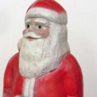 Painted vintage plaster SANTA statue - 57cm (H) - Sold for $55 - 2012