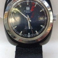 c1970 Gents TISSOT 'Autolub Actualis' Wrist watch - very early PLASTIC Movement - af - Sold for $61 - 2012