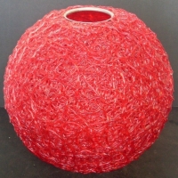 Awesome large round red spaghetti light shade great condition - 50 cm diameter - Sold for $98 - 2013