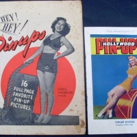 2 x Vintage PIN-UP Booklets - HOLLYWOOD Pin-Ups (colour) + HEY HEY PIN-UPS - both original c1940's & in fantastic condition - Sold for $85 - 2013