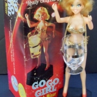 1960s Go Go Girl Drink Mixer novelty bar item in original box - Sold for $244 - 2013
