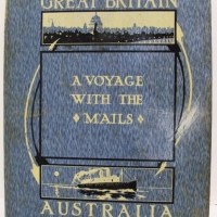 Orient Line hard cover  souvenir Book Great Britain - a voyage with the mails- Australia -  Voyage from Devonport to Melbourne May 16th 1919 - MILITAR - Sold for $390 - 2013