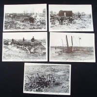 5 x vintage Japanese postcards all showing devastation from the Atomic bomb - Sold for $55 - 2013