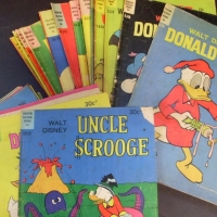 Box of Walt Disney Comics Singapore Malaysia Brunei Editions 12 cents - 35 cents Donald Duck, Uncle scrooge, Super Goofy etc excellent condition - Sold for $73 - 2013