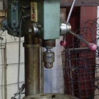 Very Large Sherless Drill press with 34 horsepower motor  with 16 mm chuck - Sold for $183 - 2013