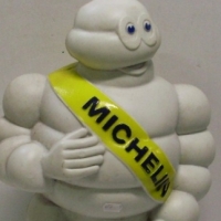 Plastic Michelin man BIBENDUM advertising figure with mounting bracket - gcond -  45cms H - Sold for $146 - 2013