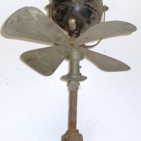 1920's twin oscillating ceiling fan - af, one set blades missing - Sold for $55 - 2013