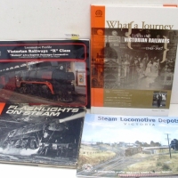 Victorian Railways books including state loco depos, Hudson R Class trains and what a journey life in the Victorian Railways 1948-1987 - Sold for $61 - 2013
