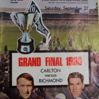 2 x VFL Grand Final FOOTBALL Records - 1970 & 1969 - Sold for $79 - 2013