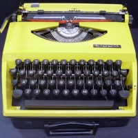 1970's Black & Yellow Dutch  Adler Portable Typewriter - Tippa model - Sold for $61 - 2013