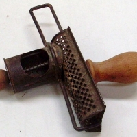 Nutmeg grater - c1920's,  fab patina - Sold for $61 - 2013