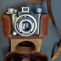 Vintage Camera - French Sem Kim 35mm Viewfinder circa 1947 F 29 lens - Sold for $61 - 2013