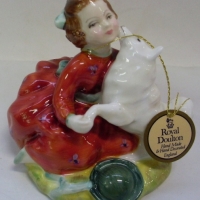 Royal Doulton - Peggy Davies figurine - Home Again (HN 2167) With original swing tag  Approx 10cm H - Sold for $55 - 2013