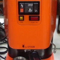 1970's Baby Gaggia Espresso Machine in Orange aluminium - Sold for $110 - 2013