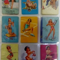 Group lot vintage risque pin-up girl SWAP CARDS - Sold for $67 - 2013