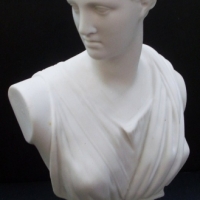 Victorian Continental parian bust of VENUS - impressed nos to base - 27cms H - Sold for $67 - 2013